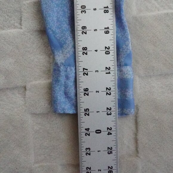 Equipment Button Up Top Womens Large Satin Blue - Picture 9 of 11